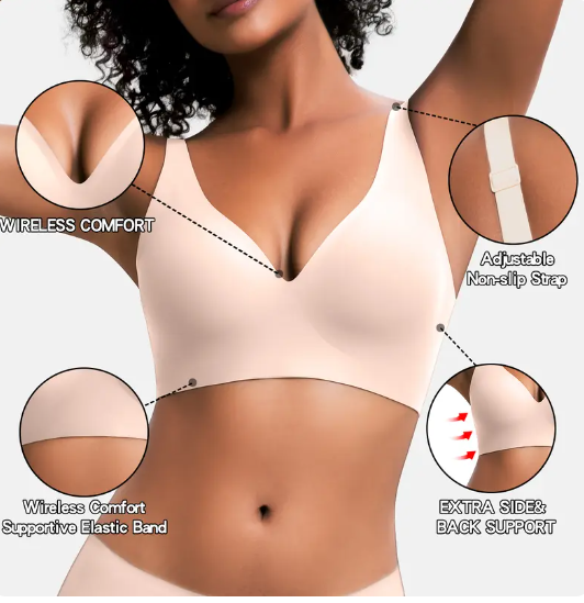 The ComfortLift Jelly Bra - The Ultimate Wire-Free, Seamless Bra for Everyday Comfort