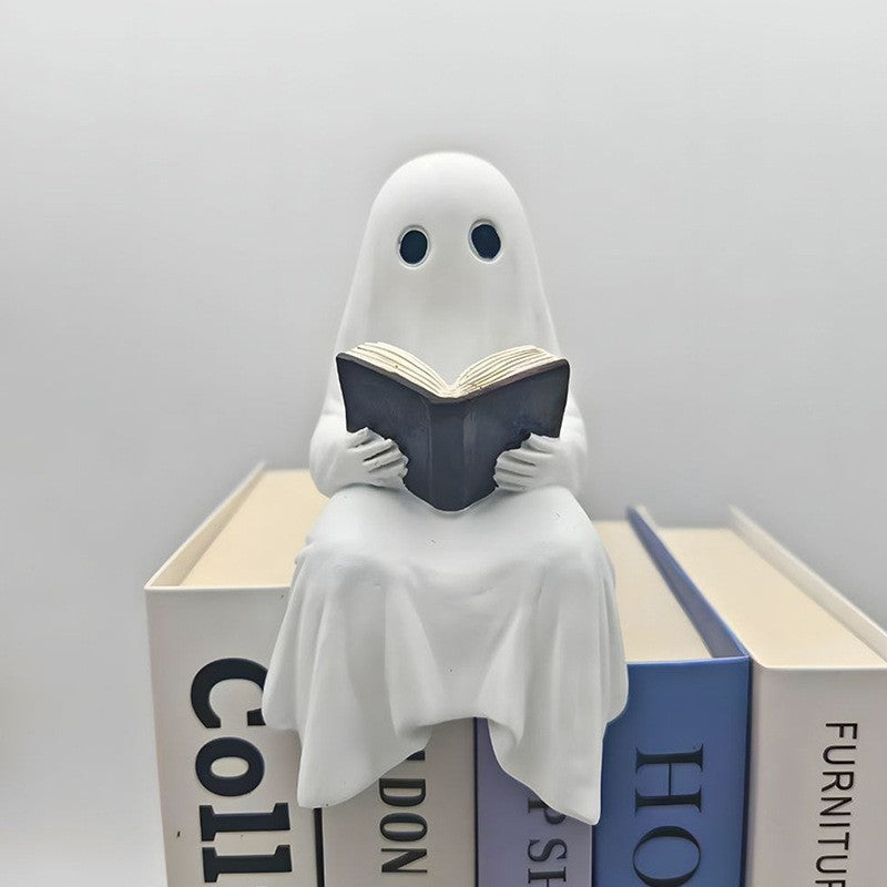 🏆50K+ SOLD! Almost Gone - 👻Cute Ghost Reading Book Lamp✨