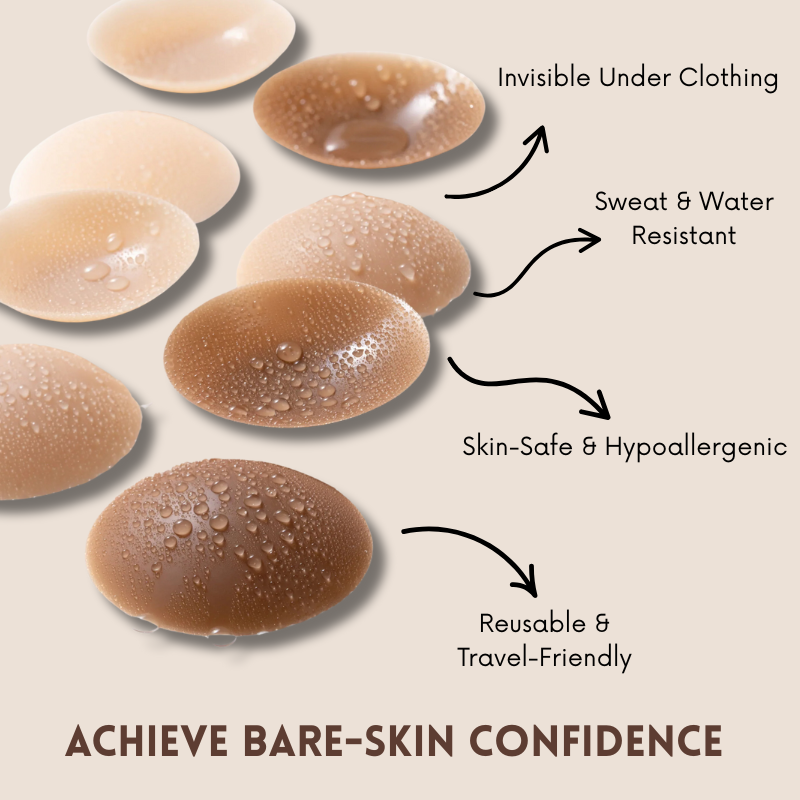 BareEase Seamless Nipple Covers – Confidence and Comfort, All Day Long - 1+1 FREE