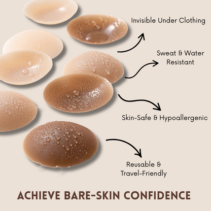 BareEase Seamless Nipple Covers – Confidence and Comfort, All Day Long - 1+1 FREE