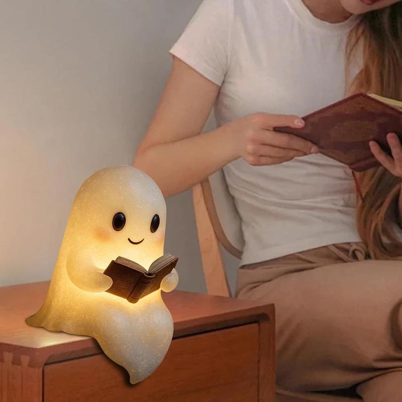 🏆50K+ SOLD! Almost Gone - 👻Cute Ghost Reading Book Lamp✨