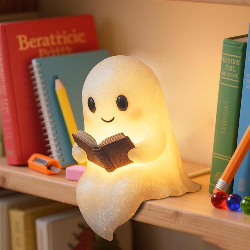🏆50K+ SOLD! Almost Gone - 👻Cute Ghost Reading Book Lamp✨