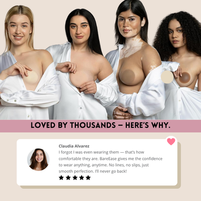 BareEase Seamless Nipple Covers – Confidence and Comfort, All Day Long - 1+1 FREE