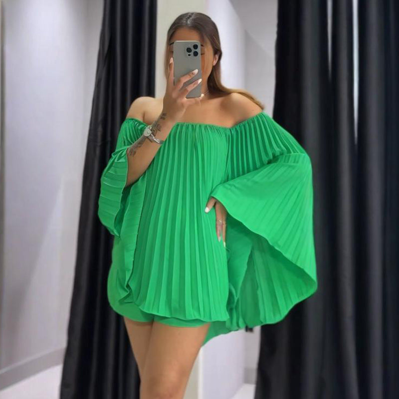 💓New Arrival 50% Off💓 - Pleated Bandeau Shorts Set