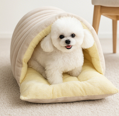 The Cozy Hideaway Pet Bed - Soothe Anxiety & Boost Comfort  + 50% OFF