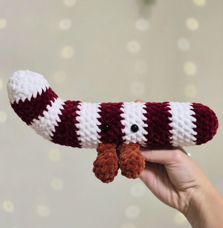 Candy Cane Crochet Pattern | Cute Christmas Amigurumi Plush | No Sew Holiday PDF