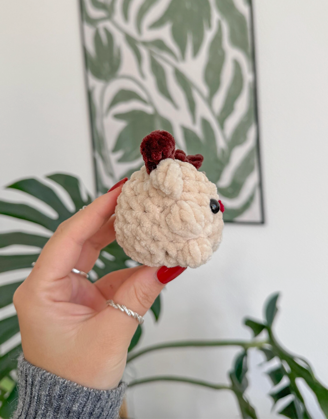 Mini Rudolph Reindeer Crochet Pattern | No Sew Amigurumi PDF | Quick & Easy Christmas DIY
