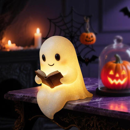 🏆50K+ SOLD! Almost Gone - 👻Cute Ghost Reading Book Lamp✨