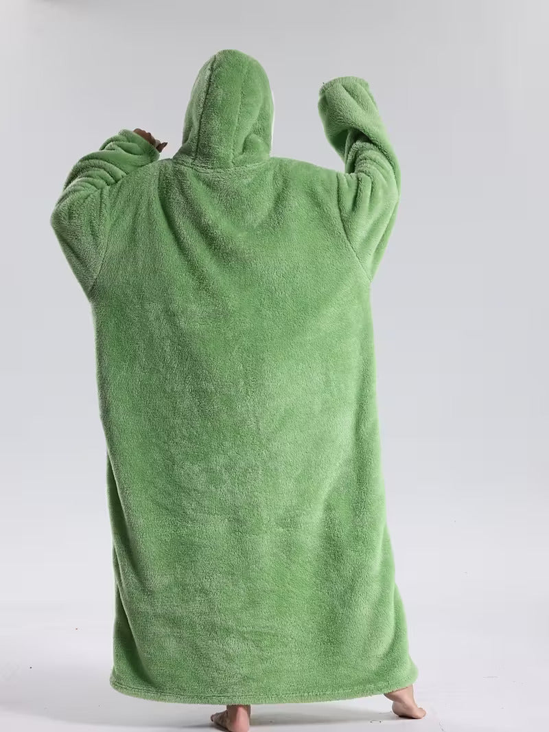 Warm Hoodie Blanket | Extra Oversized Hoodie with Sleeves | Blanket with Sleeves | CozyCloud