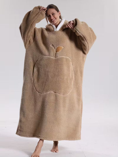 Warm Hoodie Blanket | Extra Oversized Hoodie with Sleeves | Blanket with Sleeves | CozyCloud
