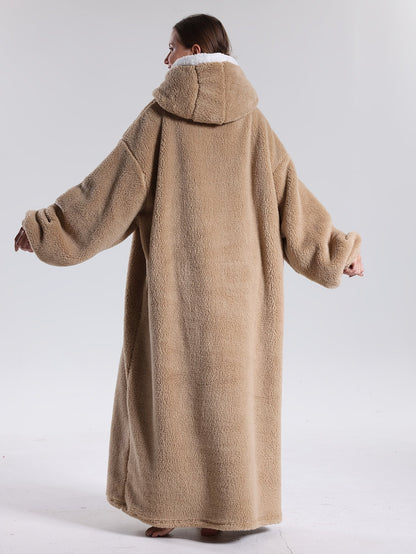 Warm Hoodie Blanket | Extra Oversized Hoodie with Sleeves | Blanket with Sleeves | CozyCloud