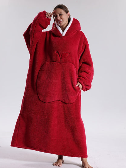 Warm Hoodie Blanket | Extra Oversized Hoodie with Sleeves | Blanket with Sleeves | CozyCloud