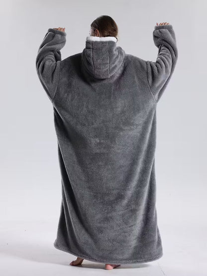 Warm Hoodie Blanket | Extra Oversized Hoodie with Sleeves | Blanket with Sleeves | CozyCloud
