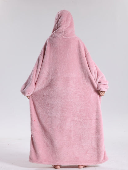 Warm Hoodie Blanket | Extra Oversized Hoodie with Sleeves | Blanket with Sleeves | CozyCloud