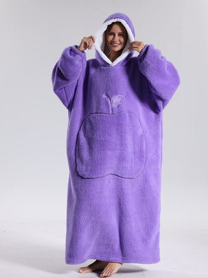 Warm Hoodie Blanket | Extra Oversized Hoodie with Sleeves | Blanket with Sleeves | CozyCloud