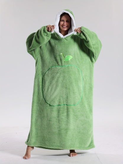 Warm Hoodie Blanket | Extra Oversized Hoodie with Sleeves | Blanket with Sleeves | CozyCloud